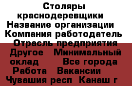 Столяры-краснодеревщики › Название организации ­ Компания-работодатель › Отрасль предприятия ­ Другое › Минимальный оклад ­ 1 - Все города Работа » Вакансии   . Чувашия респ.,Канаш г.